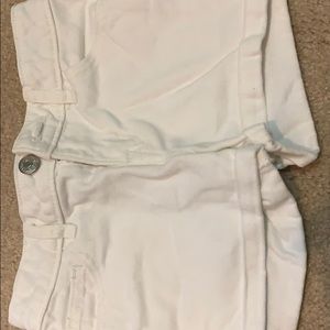 denim white shorts